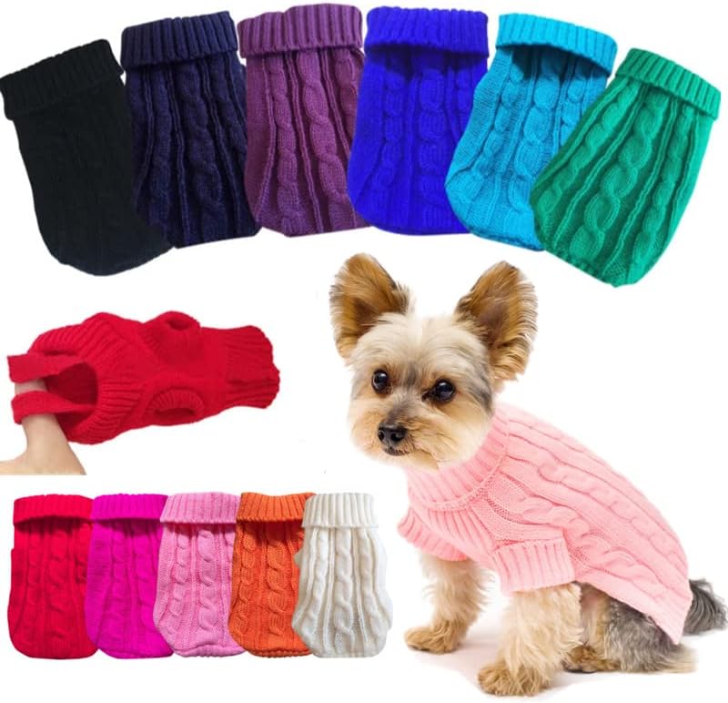 Peto pseće džempere Zimska odjeća za kućne ljubimce za male pse Topli džemper odijelo za mačke odjeće vunene mekane majice jakna jezero