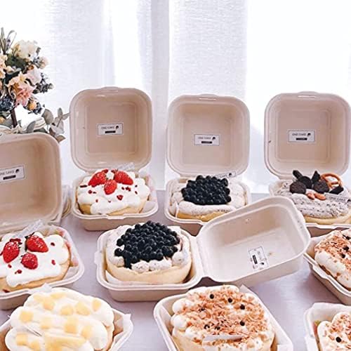 Kontejner za torte od 20 komada kutije za iznošenje pulpe kutija za pakiranje sushija biorazgradiva posuda za pripremu hrane voće spremnik