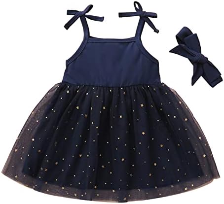 Dječja djevojka naramenica tutu haljina dojenčad princeza tulle sundress polka točkica mreža slojevite haljine s trakom za glavu