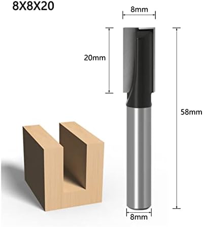 Glodalice 1 pakiranje 8 mm drška čista Donja završna glodalica za glodalicu za drvo graviranje završna obrada urezani rezač alat za