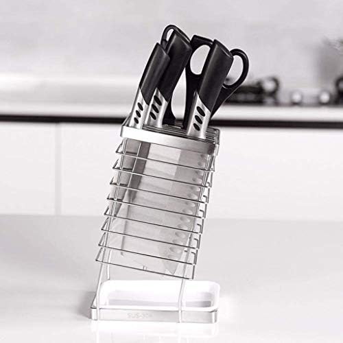 Držač kuhinjskog noža od slame-Stalci za kuhinjske noževe od nehrđajućeg čelika polica za odlaganje alata umetnuto sjedalo za nož