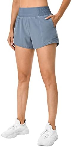 Gym Rainbow Womens Atletic Shorts s visokim strukom brze suhe lagane kratke hlače s džepovima u teretani kratke hlače
