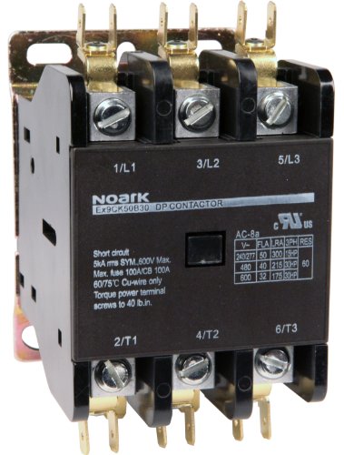 Noark Electric EX9CK25B10U7 Definitivna namjena Kontaktor, terminali za luk s brzim spojevima, 25 amp, 1 ne i shunt, 240V zavojnica