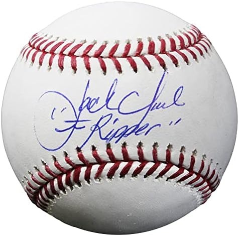 Jack Clark potpisao je Rawlings Službeni MLB bejzbol w/ripper - Autografirani bejzbols