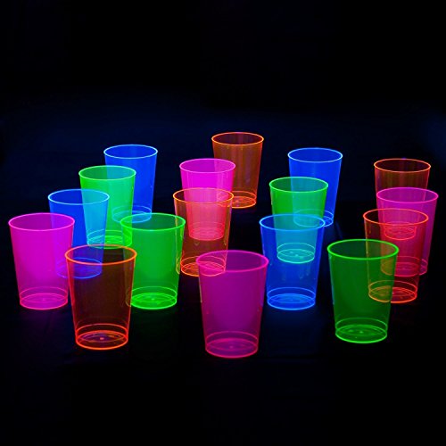 Osnove za zabavu N92529 Brights Plastic Party Cups/Tumblers, kapacitet od 9 unci, neon ružičasta