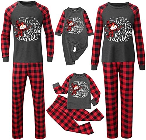 Sretan božićno drvce tiskana dnevna odjeća božićna obitelj koja odgovara pidžami domaće odjeće za spavanje božićne pidžame hlače za