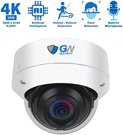 GW Security 32 kanal 12MP NVR Ultrahd 4K Poe Sigurnosni sustav kamere s 32 x 4K IP Microphone AI kupola kamera, noćni vid od 100ft,
