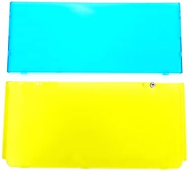 Novo za novo kućište od 3 inča zamjena obloga kućišta prozirna plava i žuta, za prijenosnu igraću konzolu od 93 inča, gornji i donji