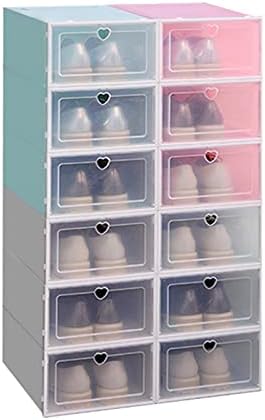 ZSFBIAO kutija za skladištenje cipela zadebljana prozirna plastična zaklopka prašina ladica za ladice za stalak zaslon za skladištenje