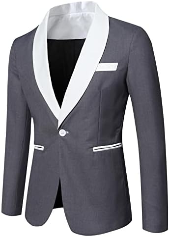 Muški ispis tux odijelo, muške casual vitke jakne s jednim gumbom, klasično redovno fit blazers odijelo odijelo tuxedo
