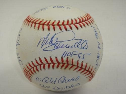 Mike Schmidt potpisao Statball Stat Baseball W/ 16 Natpisi Autogram RJ.com - Autografirani bejzbols