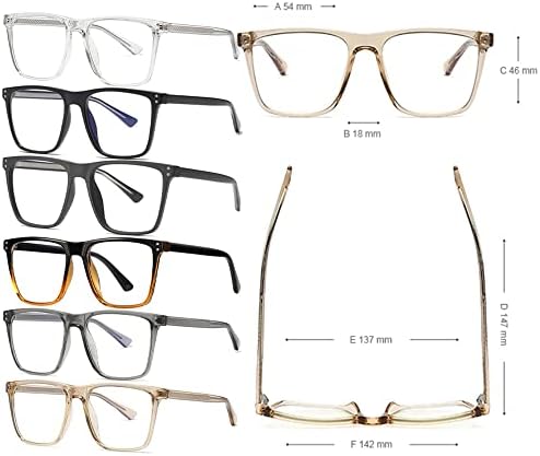 Resvio predimenzionirane naočale za čitanje za žene muške kvadratne proljetne šarke ručno izrađene čitatelje crno