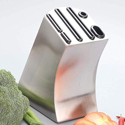 Višenamjenski blok noževa od nehrđajućeg čelika modernog dizajna s prorezom za škare držač noža za stol za pohranu