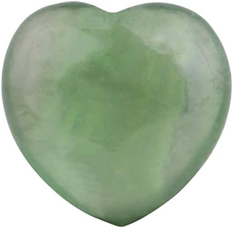 Sharvgun Fluorit Green Heart Stone Meditacija Lithoterapija, Reiki Dekoracija srca za liječenje prirodnih kristala protiv stresa, set