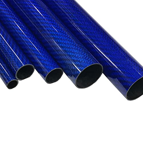 Cijevi od ugljičnih vlakana - Plava-14 mm 12 mm 1000 mm - šuplje šipke od ugljičnih vlakana-sjajne cijevi od karbonskih vlakana-Cijevi