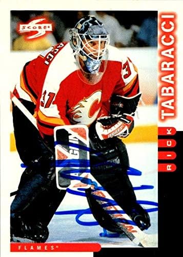 Skladište autografa 652523 Rick Tabaracci Hockey Card Autographed - Calgary Flames, FT - 1997 Ocjena br.28