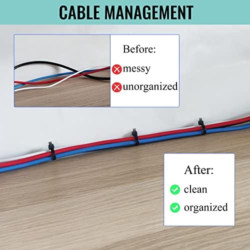 Zip kravate teške kabele od 12 inča crne zip kabel s zateznom čvrstoćom od 120 funti, industrijskim jakim kablovskim vezama UV otporne