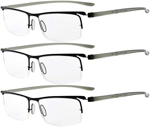 Eyekepper Uštedite 10% na paketima 5 pakiranja vintage naočala za čitanje za muškarce i 3 Pack Half-RIM čitatelji +2.75