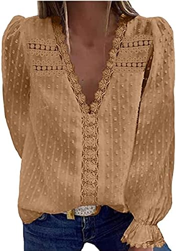 Vrhovi za žene kratke rukave/čipka bez rukava jacquard v vrat majica labave ležerne boho ljetne košulje osnovne gornje bluze