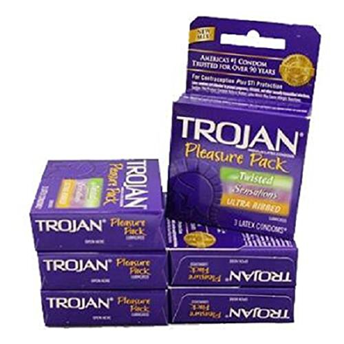 Proizvod Trojana, Pleasure Pack Ultra rebrasto mazivo, grof 6 - sorte za kontrolu rađanja/ Grab sorte i okuse