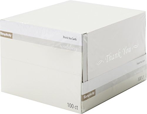 Jednostavne bijele zahvalnice za sve prigode s omotnicama, 100pcs, 4,5 SH 3,75 V