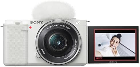 Fotoaparat bez ogledala u bijeloj boji od 16-50 mm i 55-210 mm, srebrni komplet s kompletom za vloger, memorijskom karticom od 128