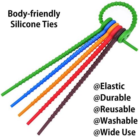 6,5-inčni silikonski zip kravate za višekratnu upotrebu, trajne kabelske kravate, kopče za brtvljenje vrećice, kabelske kaiševe, kravate