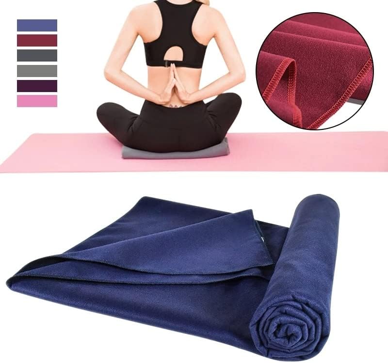 Dsfeoigy meka topla prozračna vunena joga deka fitness solidna boja pilates ručnika poklopac ručnika