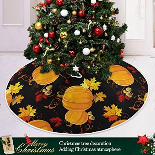 Oarencol Dan zahvalnosti božićno drvce suknja 36 inča jesenski jesen jesen javorov list božićni odmor za zabavu mat ukrasi