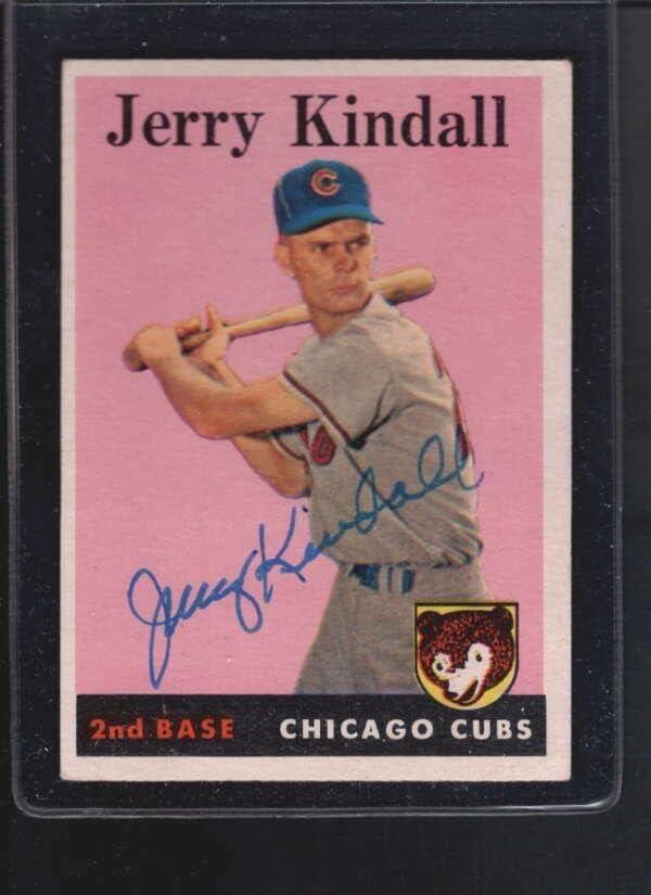 1958. Topps 211 Jerry Kindll Rookie Autentični potpis autografa AZ8418 - Kartice s baseball pločama s autogramom