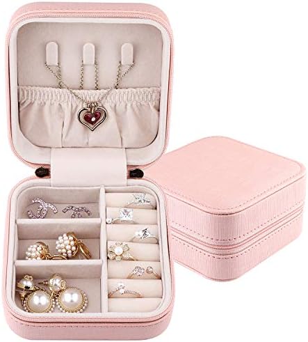 Jiduo duomiila mala kutija za nakit, putni mini organizator prijenosni zaslon za pohranu za prstenove ogrlice, pokloni za djevojčice