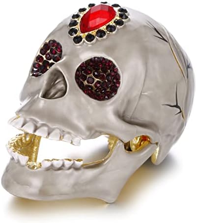 Ručno oslikana kutija za sitnicu glave Emajl, glava, Organizator nakita za zglobove Mini prstene Skladištenje, jedinstvena figurica