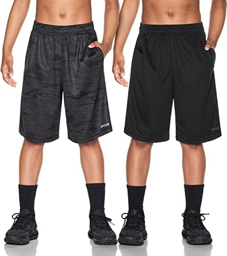 TSLA 1 ili 2 Pack Boy's Athletic Shorts, Brzo suho povlačenje košarkaških kratkih kratkih hlača, aktivne sportske treninge u teretani