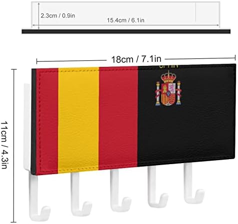 Španjolska zastava i držač pošte za zid ukrasne moderne zidne nosače s kukama za ulazna ulazna vrata