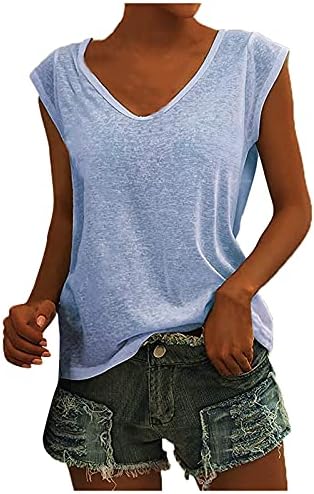 Ženske majice 2023. majice s V-izrezom majica ležerna kapuljača prsluk od čvrstih labavih bluza za bluze vrhove i bluze