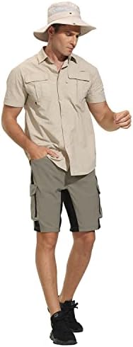 Vayager muški planinarski teretni kratke kratke hlače Lagane više džepne ležerne vanjske kratke hlače za ribolovno kampiranje