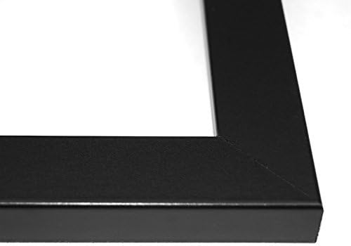 Kreativno pismo Umjetni kolaž 7-4x6 Otvaranje modernog crnog okvira za slike s punom staklom i 10x36 bijelim prostirkom