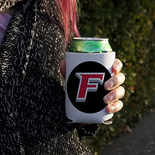 Srednji logotip Sveučilišta Fairfield može hladiti - pij zagrljaj rukav zagrljaj koji se može srušiti - pića izolirana držač