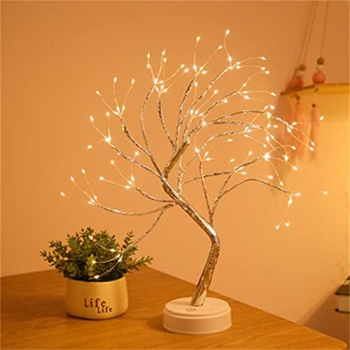 _ Noćno svjetlo mini božićno drvce vijenac od bakrene žice svjetiljka za ukrašavanje dječje kućne spavaće sobe dekor bajkovito svjetlo