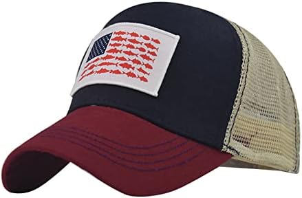 Ljetna bejzbolska kapa za muškarce i žene niskog profila američka zastava bejzbolska kapa sunčana kapa lagana ležerna sportska kapa