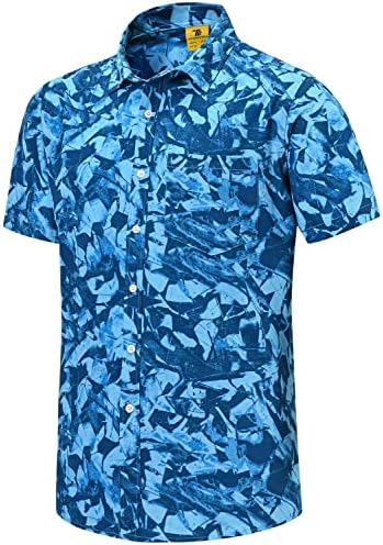 TBMPOY muški cvjetni havajski košulje i kratke hlače ležerne gumbe dolje košulje s kratkim rukavima Summer Summer Beach Outfits