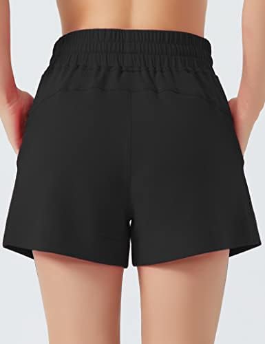 Gym Peoght Women's Crowstring Sweat Shorts Chorets High Curs Summer Work Withat Showce s džepovima