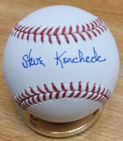 Autografirani Steve Korcheck Rawlings Službeni baseball Major League - Autografirani bejzbols
