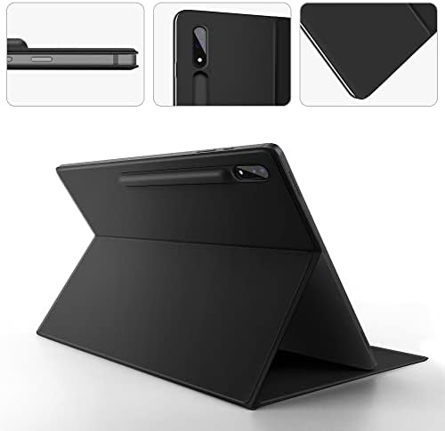 Syndruce magnetska futrola za Samsung Galaxy Tab S7 +/ S7 Fe/ S8 + 12,4 inča, vitak lagana zaštitna poklopac s držačem olovke za Samsung