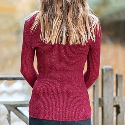 Ženske kornjače vrat vitki vrhovi dugih rukava Klitajte džemper casual čvrste boje osnovne košulje Lagane vrhove