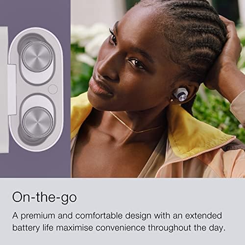 Bowers & Wilkins PI5 S2 Prave bežične slušalice, uši Bluetooth ušne uši s MIC-om, aktivno otkazivanje buke, bateriju od 16 sati, Android/iOS,