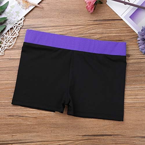 Aiihoo Kids Girls Boy-Cut kratke hlače elastične trake kratke hlače za vježbanje Fitness Gym Yoga Activewear Dance odjeća