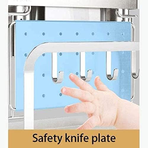 Kuhinjski pribor univerzalni držač noža od nehrđajućeg čelika, jednostavan za čišćenje, štedi prostor za spremanje noževa, utor jedinstvenog