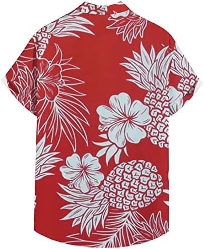 Muški gumb kratkih rukava dolje vintage majice za kuglanje havajski casual tiskana košulja na plaži Summer Redovito fit vrh