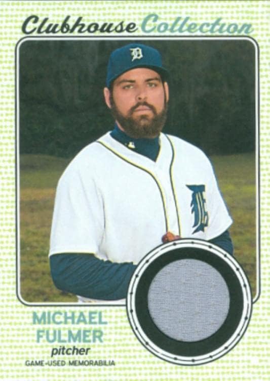 Michael Fulmer igrač istrošen Jersey Patch Baseball Card 2017 Topps Clubhouse kolekcija CCRMF - MLB igra korištena dresova